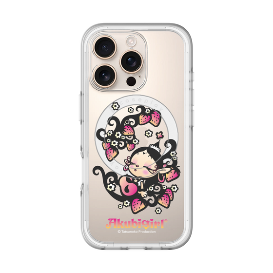 スリムプロテクションプレミアムケース with MagSafe［ アクビガール - ストロベリー ］