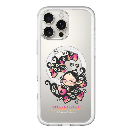 スリムプロテクションプレミアムケース with MagSafe［ アクビガール - ストロベリー ］