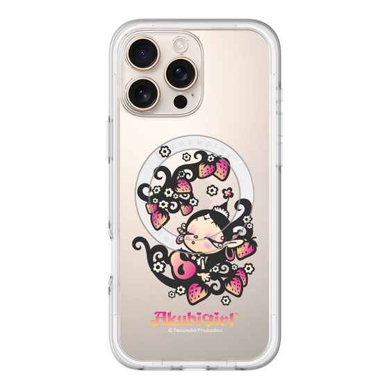 スリムプロテクションプレミアムケース with MagSafe［ アクビガール - ストロベリー ］