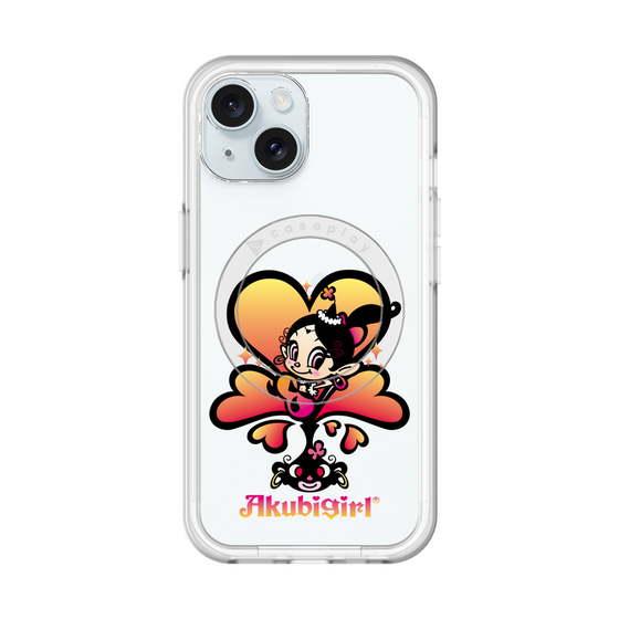 スリムプロテクションプレミアムケース with MagSafe［ アクビガール - ハート ］