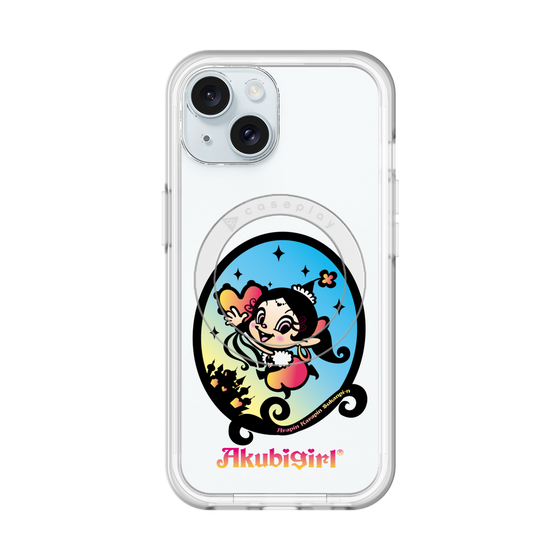 スリムプロテクションプレミアムケース with MagSafe［ アクビガール - オーバル ］