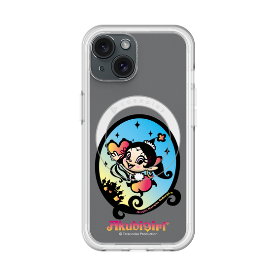 スリムプロテクションプレミアムケース with MagSafe［ アクビガール - オーバル ］