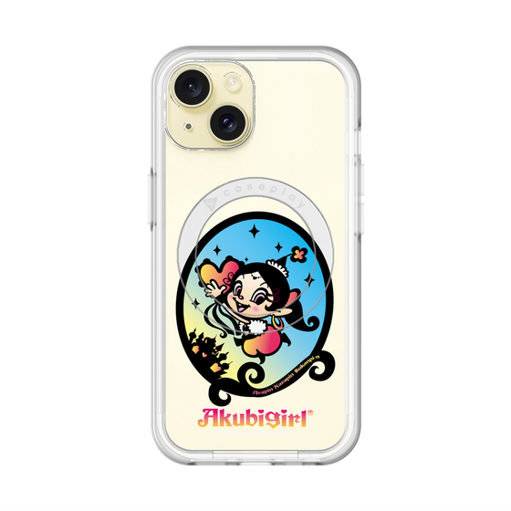 スリムプロテクションプレミアムケース with MagSafe［ アクビガール - オーバル ］