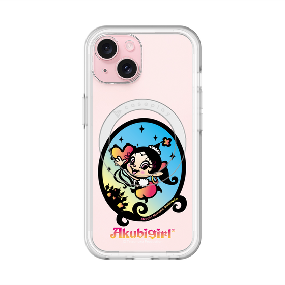スリムプロテクションプレミアムケース with MagSafe［ アクビガール - オーバル ］
