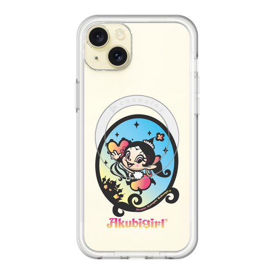 スリムプロテクションプレミアムケース with MagSafe［ アクビガール - オーバル ］