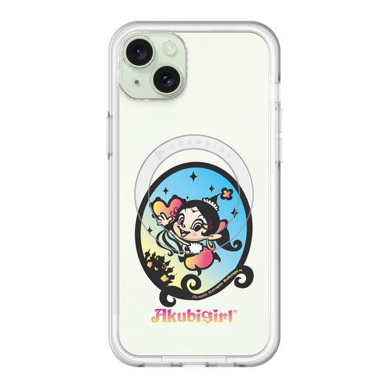 スリムプロテクションプレミアムケース with MagSafe［ アクビガール - オーバル ］