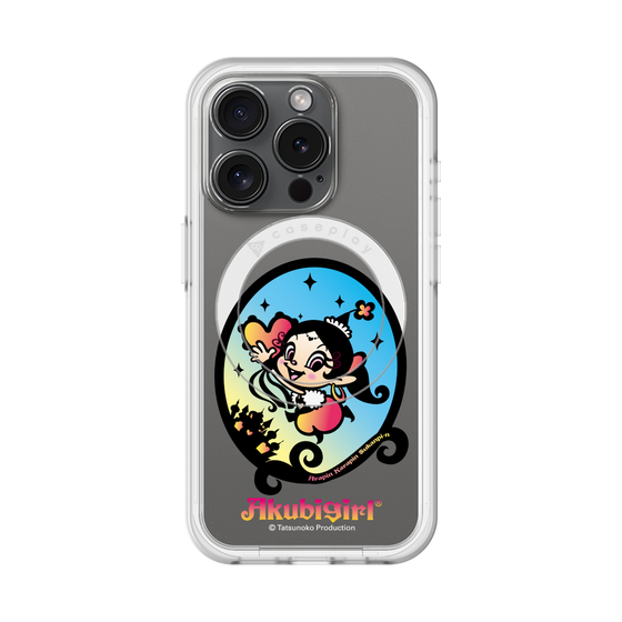 スリムプロテクションプレミアムケース with MagSafe［ アクビガール - オーバル ］