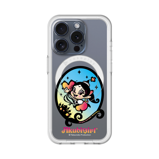 スリムプロテクションプレミアムケース with MagSafe［ アクビガール - オーバル ］