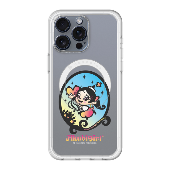 スリムプロテクションプレミアムケース with MagSafe［ アクビガール - オーバル ］