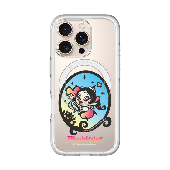 スリムプロテクションプレミアムケース with MagSafe［ アクビガール - オーバル ］