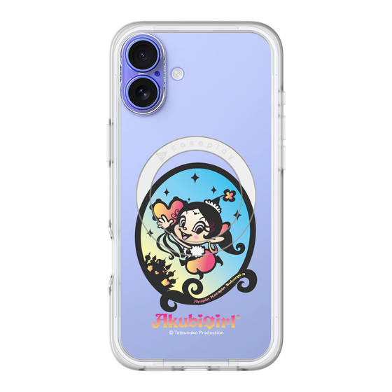 スリムプロテクションプレミアムケース with MagSafe［ アクビガール - オーバル ］