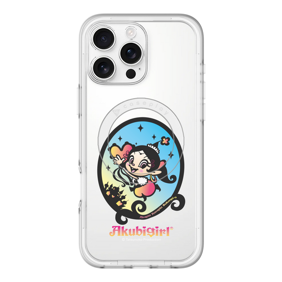 スリムプロテクションプレミアムケース with MagSafe［ アクビガール - オーバル ］