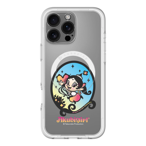 スリムプロテクションプレミアムケース with MagSafe［ アクビガール - オーバル ］