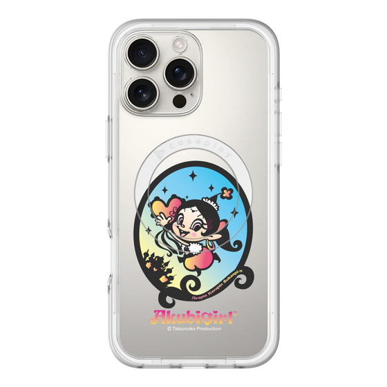 スリムプロテクションプレミアムケース with MagSafe［ アクビガール - オーバル ］