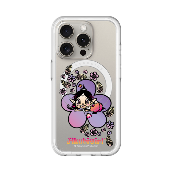 スリムプロテクションプレミアムケース with MagSafe［ アクビガール - フラワー ］