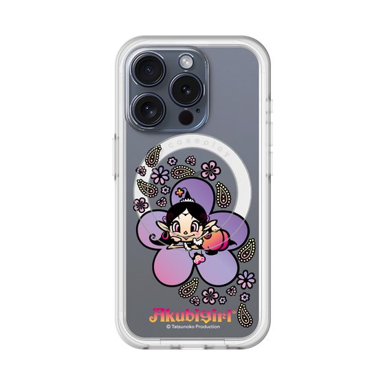 スリムプロテクションプレミアムケース with MagSafe［ アクビガール - フラワー ］