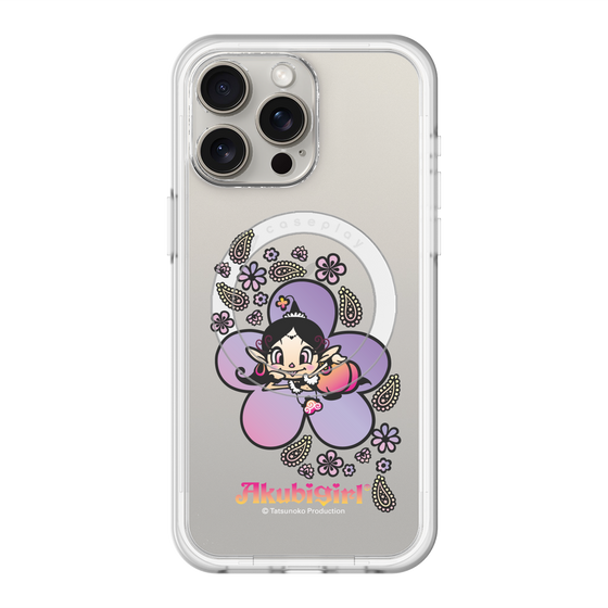 スリムプロテクションプレミアムケース with MagSafe［ アクビガール - フラワー ］