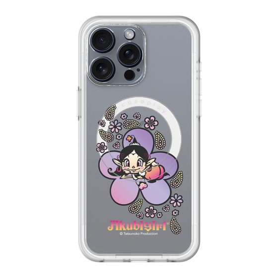 スリムプロテクションプレミアムケース with MagSafe［ アクビガール - フラワー ］