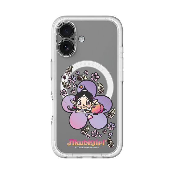 スリムプロテクションプレミアムケース with MagSafe［ アクビガール - フラワー ］