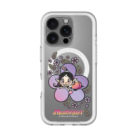 スリムプロテクションプレミアムケース with MagSafe［ アクビガール - フラワー ］