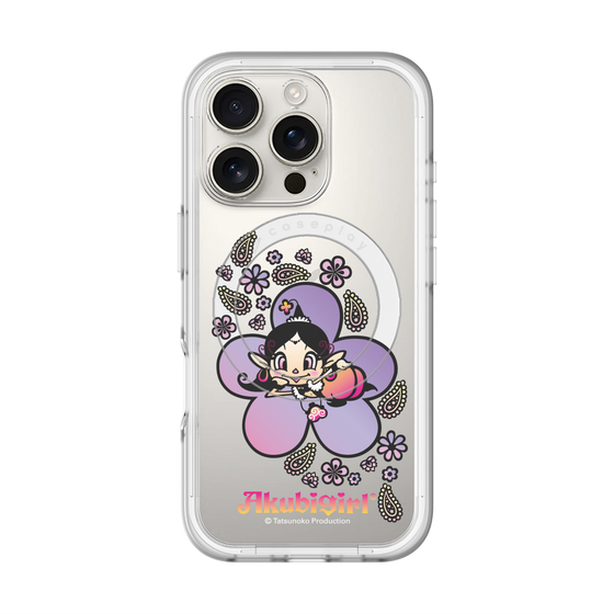 スリムプロテクションプレミアムケース with MagSafe［ アクビガール - フラワー ］