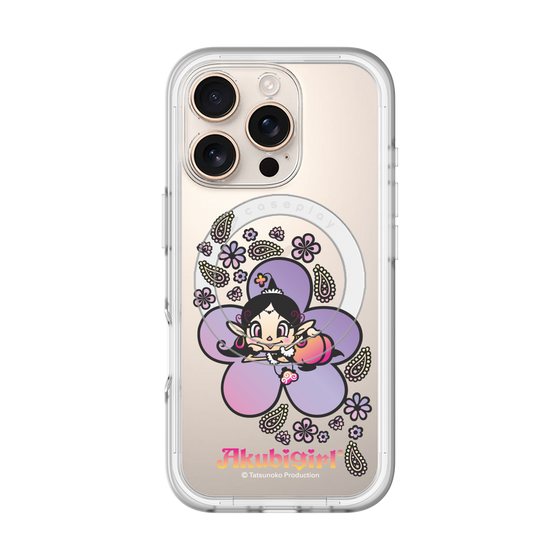 スリムプロテクションプレミアムケース with MagSafe［ アクビガール - フラワー ］