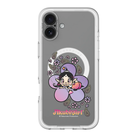 スリムプロテクションプレミアムケース with MagSafe［ アクビガール - フラワー ］
