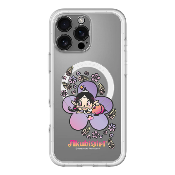スリムプロテクションプレミアムケース with MagSafe［ アクビガール - フラワー ］