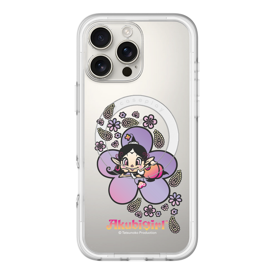 スリムプロテクションプレミアムケース with MagSafe［ アクビガール - フラワー ］