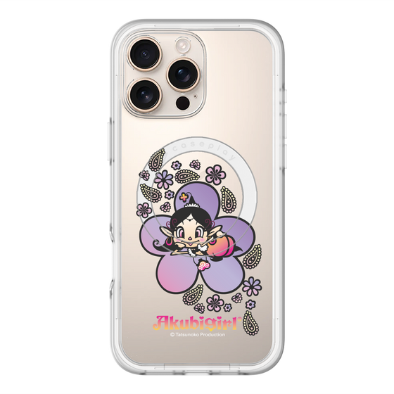 スリムプロテクションプレミアムケース with MagSafe［ アクビガール - フラワー ］