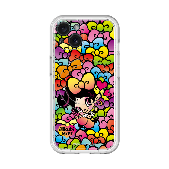 スリムプロテクションプレミアムケース with MagSafe［ アクビガール - リボン ］