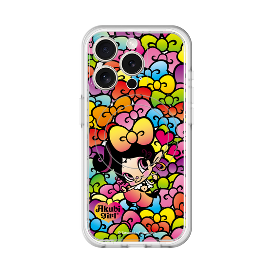 スリムプロテクションプレミアムケース with MagSafe［ アクビガール - リボン ］