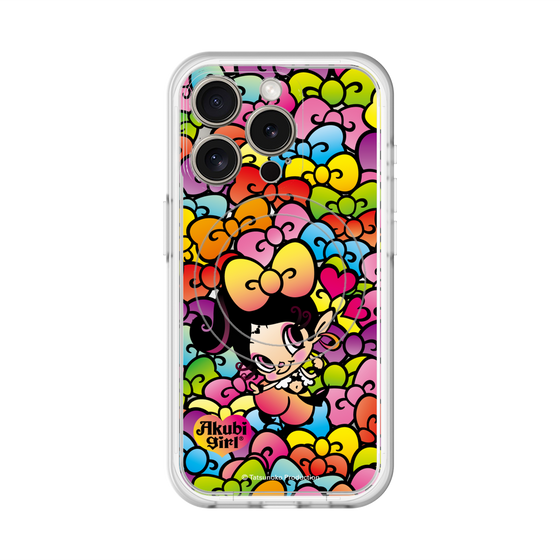 スリムプロテクションプレミアムケース with MagSafe［ アクビガール - リボン ］