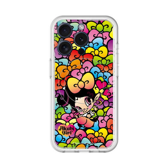 スリムプロテクションプレミアムケース with MagSafe［ アクビガール - リボン ］