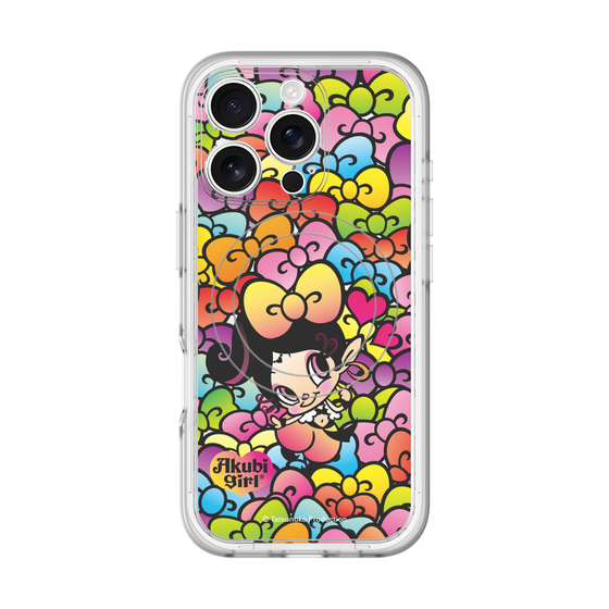 スリムプロテクションプレミアムケース with MagSafe［ アクビガール - リボン ］