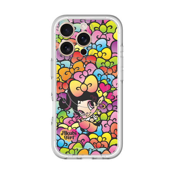 スリムプロテクションプレミアムケース with MagSafe［ アクビガール - リボン ］