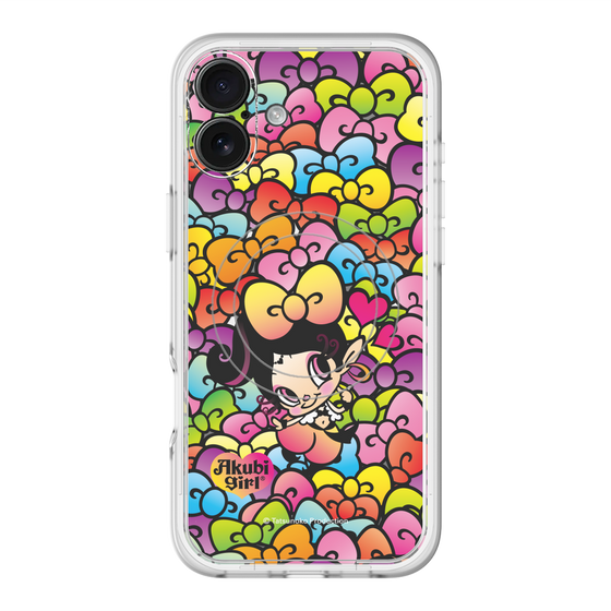 スリムプロテクションプレミアムケース with MagSafe［ アクビガール - リボン ］