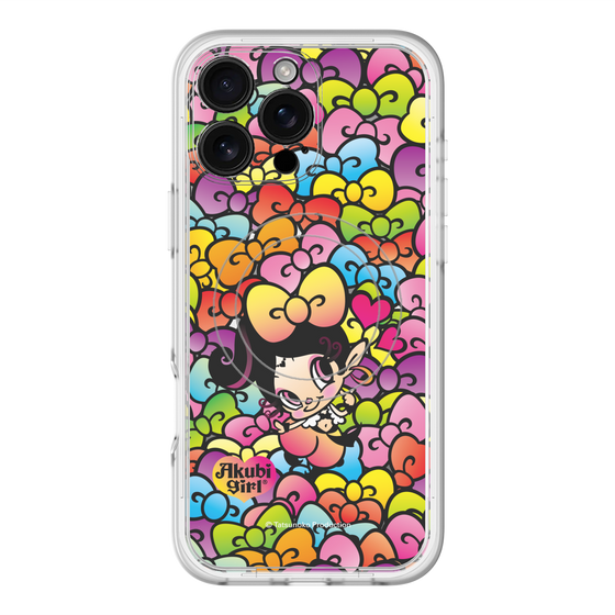 スリムプロテクションプレミアムケース with MagSafe［ アクビガール - リボン ］