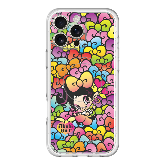 スリムプロテクションプレミアムケース with MagSafe［ アクビガール - リボン ］