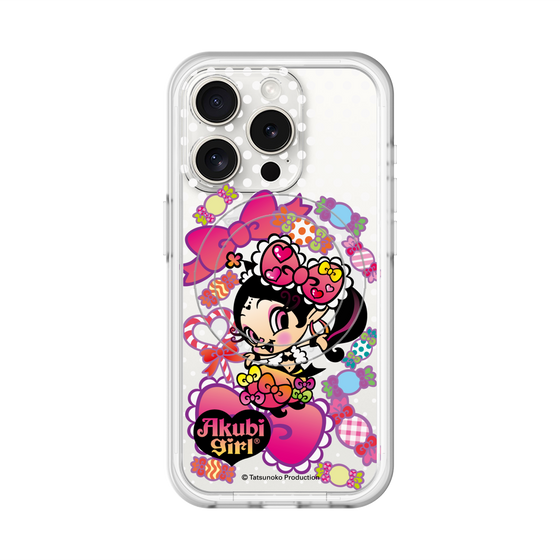 スリムプロテクションプレミアムケース with MagSafe［ アクビガール - キャンディーリボン ］