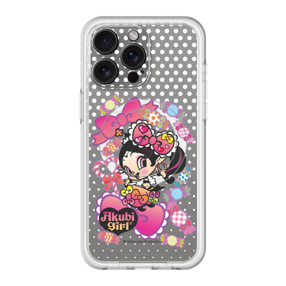 スリムプロテクションプレミアムケース with MagSafe［ アクビガール - キャンディーリボン ］