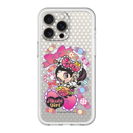 スリムプロテクションプレミアムケース with MagSafe［ アクビガール - キャンディーリボン ］