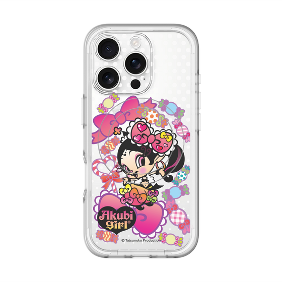 スリムプロテクションプレミアムケース with MagSafe［ アクビガール - キャンディーリボン ］