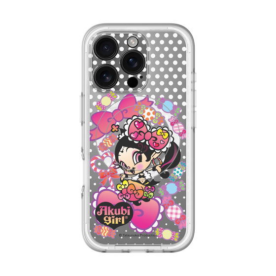 スリムプロテクションプレミアムケース with MagSafe［ アクビガール - キャンディーリボン ］