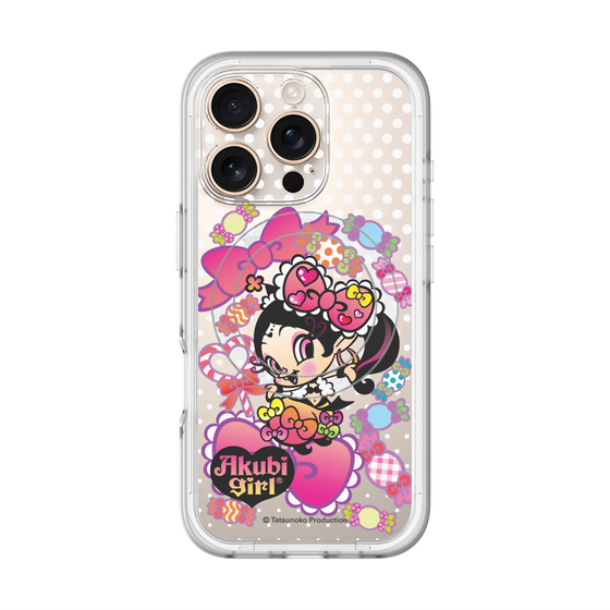 スリムプロテクションプレミアムケース with MagSafe［ アクビガール - キャンディーリボン ］