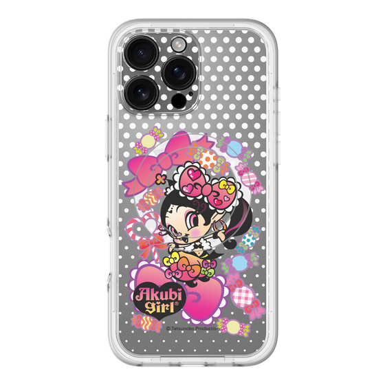 スリムプロテクションプレミアムケース with MagSafe［ アクビガール - キャンディーリボン ］