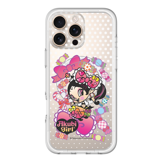 スリムプロテクションプレミアムケース with MagSafe［ アクビガール - キャンディーリボン ］