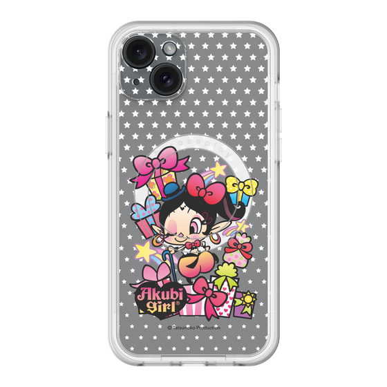 スリムプロテクションプレミアムケース with MagSafe［ アクビガール - プレゼントリボン ］