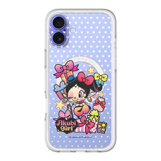 スリムプロテクションプレミアムケース with MagSafe［ アクビガール - プレゼントリボン ］