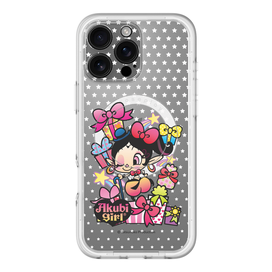 スリムプロテクションプレミアムケース with MagSafe［ アクビガール - プレゼントリボン ］